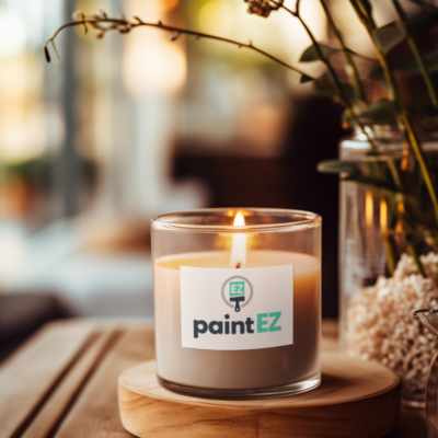 mockup-of-an-ai-generated-candle-placed-on-a-wooden-table-featuring-a-comfy-setting-m37819